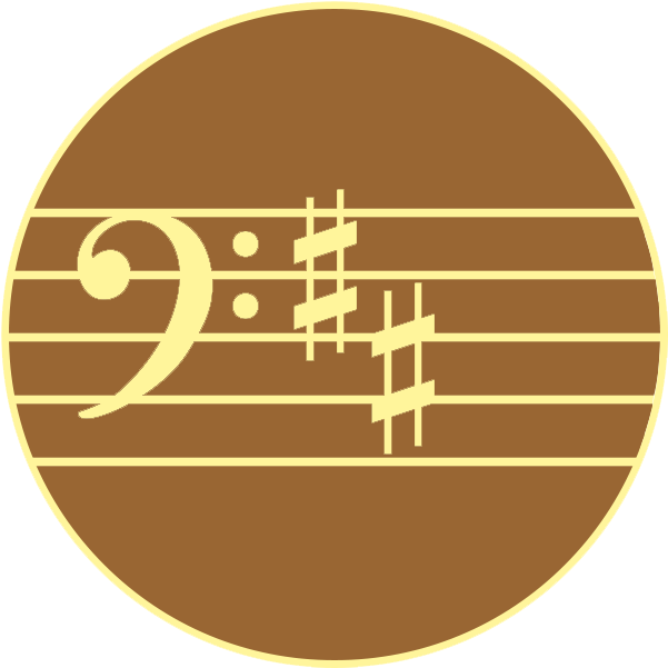 Logo mit Notenschlüssel